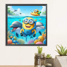 Load image into Gallery viewer, Diamond Painting - Full Round - Whale Minions (30*30CM)
