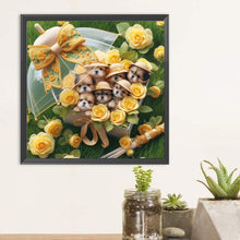 Load image into Gallery viewer, Diamond Painting - Full Round - Lawn Puppy Gift (30*30CM)
