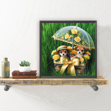 Load image into Gallery viewer, Diamond Painting - Full Round - Lawn Puppy Gift (30*30CM)
