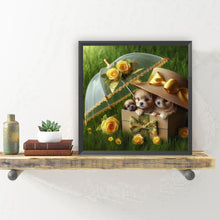 Load image into Gallery viewer, Diamond Painting - Full Round - Lawn Puppy Gift (30*30CM)
