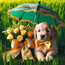 Load image into Gallery viewer, Diamond Painting - Full Round - Lawn Puppy Gift (30*30CM)
