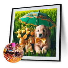 Load image into Gallery viewer, Diamond Painting - Full Round - Lawn Puppy Gift (30*30CM)
