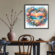 Load image into Gallery viewer, Diamond Painting - Full Round - Love Scenery Sunset Seaside (40*40CM)
