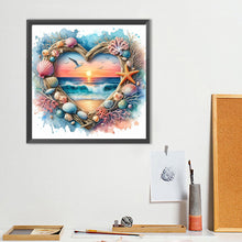 Load image into Gallery viewer, Diamond Painting - Full Round - Love Scenery Sunset Seaside (40*40CM)
