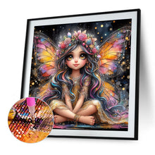 Load image into Gallery viewer, Diamond Painting - Full Round - Butterfly Cartoon Girl (40*40CM)
