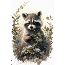 Load image into Gallery viewer, Diamond Painting - Full Round - Raccoon (40*60CM)
