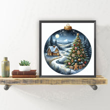 Load image into Gallery viewer, Diamond Painting - Full Round - Winter Christmas Tree House Eggs (30*30CM)
