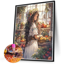 Load image into Gallery viewer, Diamond Painting - Full Round - Gardening art girl (40*50CM)

