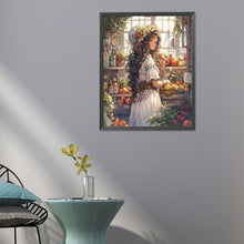 Load image into Gallery viewer, Diamond Painting - Full Round - Gardening art girl (40*50CM)
