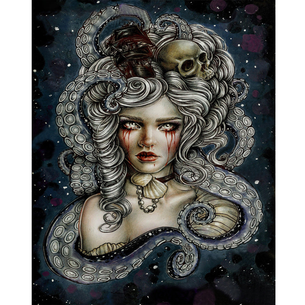 Diamond Painting - Full Round - Horror girl (40*50CM)