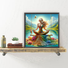 Load image into Gallery viewer, Diamond Painting - Full Round - Woman Sitting on Swing (30*30CM)

