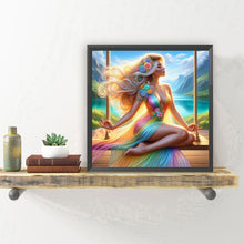 Load image into Gallery viewer, Diamond Painting - Full Round - Woman Sitting on Swing (30*30CM)
