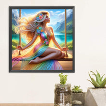 Load image into Gallery viewer, Diamond Painting - Full Round - Woman Sitting on Swing (30*30CM)
