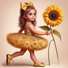 Load image into Gallery viewer, Diamond Painting - Full Round - Ballet Girl and Flowers (30*30CM)
