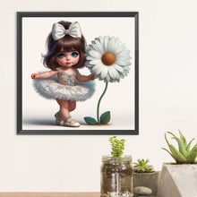 Load image into Gallery viewer, Diamond Painting - Full Round - Ballet Girl and Flowers (30*30CM)
