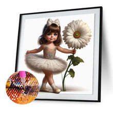 Load image into Gallery viewer, Diamond Painting - Full Round - Ballet Girl and Flowers (30*30CM)
