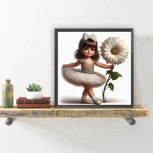 Load image into Gallery viewer, Diamond Painting - Full Round - Ballet Girl and Flowers (30*30CM)
