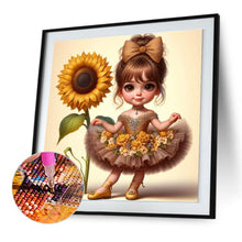 Load image into Gallery viewer, Diamond Painting - Full Round - Ballet Girl and Flowers (30*30CM)
