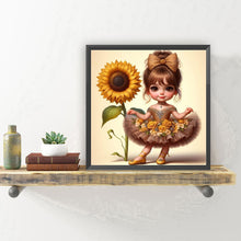 Load image into Gallery viewer, Diamond Painting - Full Round - Ballet Girl and Flowers (30*30CM)
