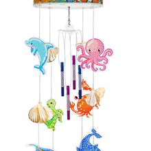 Load image into Gallery viewer, Marine Life Diamond Painting Wind Chime DIY Rhinestones Wind Chime Kit

