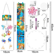 Load image into Gallery viewer, Marine Life Diamond Painting Wind Chime DIY Rhinestones Wind Chime Kit
