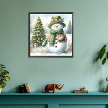 Load image into Gallery viewer, Diamond Painting - Full Round - Christmas snowman (30*30CM)
