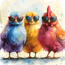 Load image into Gallery viewer, Diamond Painting - Full Round - Funny chicken (30*30CM)
