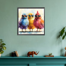 Load image into Gallery viewer, Diamond Painting - Full Round - Funny chicken (30*30CM)
