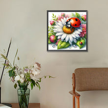 Load image into Gallery viewer, Diamond Painting - Full Round - Daisy ladybug (30*30CM)
