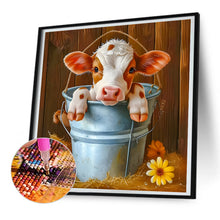 Load image into Gallery viewer, Diamond Painting - Full Round - Bucket cow (30*30CM)
