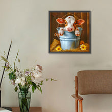 Load image into Gallery viewer, Diamond Painting - Full Round - Bucket cow (30*30CM)
