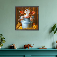 Load image into Gallery viewer, Diamond Painting - Full Round - Bucket cow (30*30CM)
