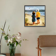 Load image into Gallery viewer, Diamond Painting - Full Round - Oil painting back view of children (30*30CM)
