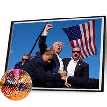 Load image into Gallery viewer, Diamond Painting - Full Round - Trump famous scene (50*40CM)
