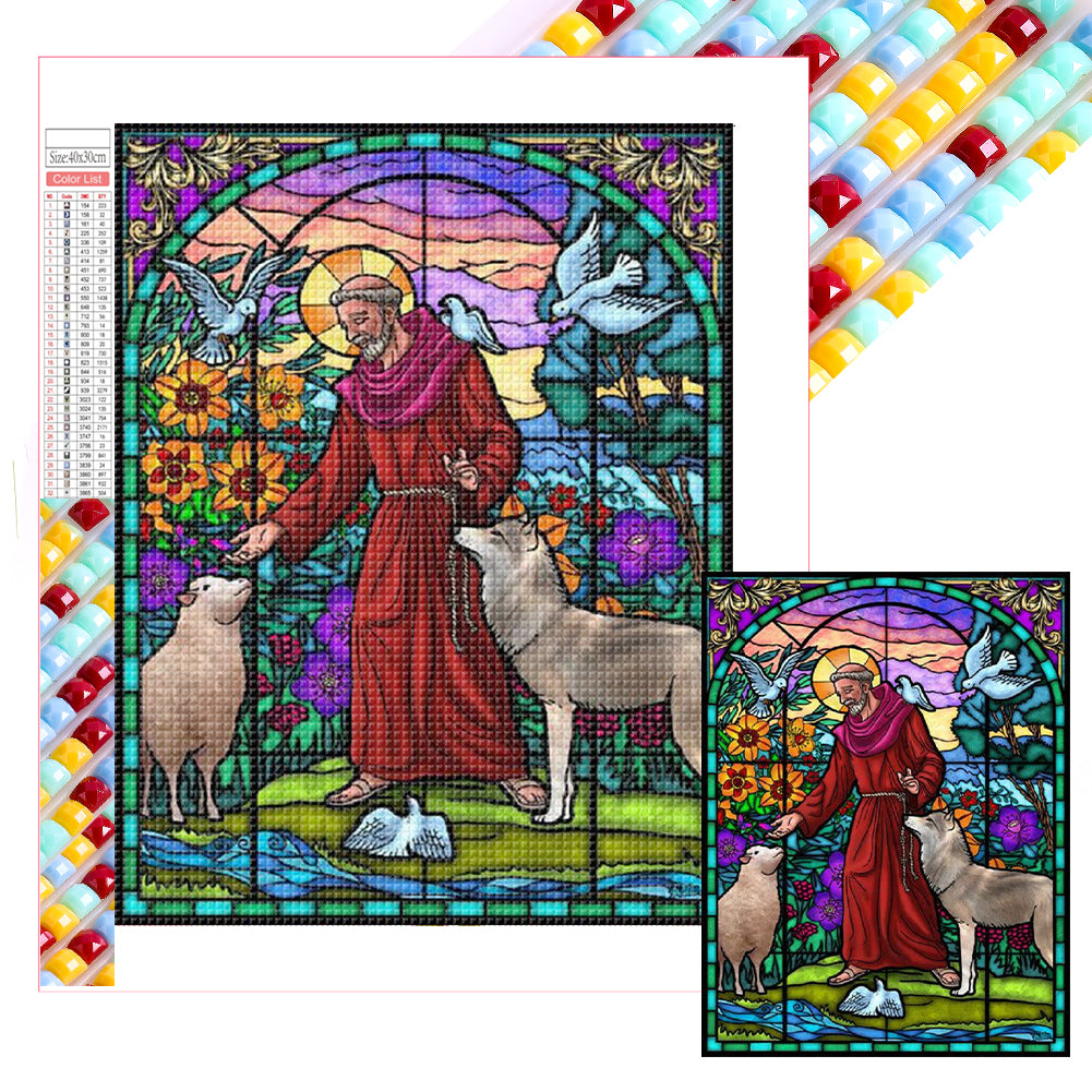 Diamond Painting - Full Square - Saints and Wolf (30*40CM)