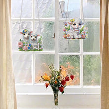 Load image into Gallery viewer, 2Pcs PET Special Shaped Cute Lamb Diamond Painting Hanging Decor Bedroom Decor
