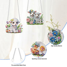 Load image into Gallery viewer, 2Pcs PET Special Shaped Cute Lamb Diamond Painting Hanging Decor Bedroom Decor
