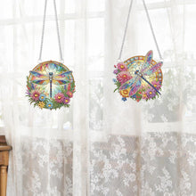 Load image into Gallery viewer, 2Pcs PET Special Shaped Beautiful Dragonfly Diamond Painting Hanging Decoration
