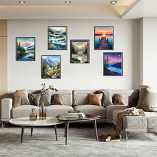 Load image into Gallery viewer, 6pcs Round Diamond Painting Set - Outdoor scenery (30*40CM)
