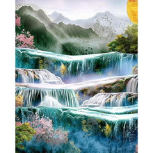 Load image into Gallery viewer, 6pcs Round Diamond Painting Set - Outdoor scenery (30*40CM)
