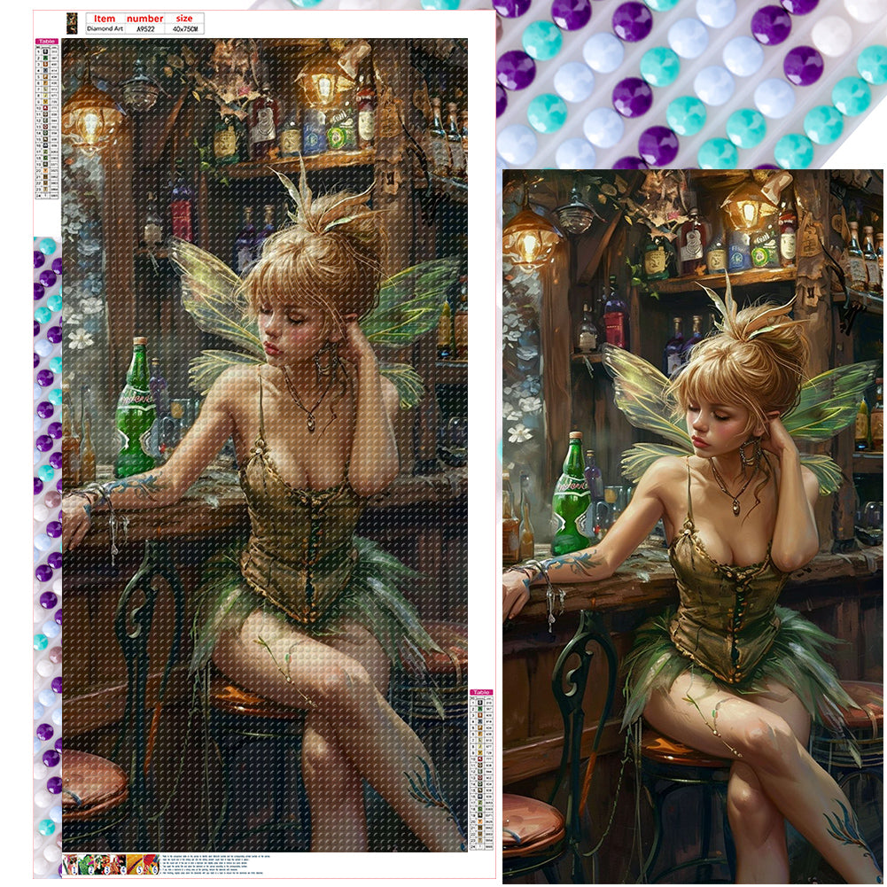 Diamond Painting - Full Round - Dream butterfly girl (40*75CM)