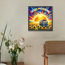 Load image into Gallery viewer, Diamond Painting - Full Round - Sunflower field (30*30CM)
