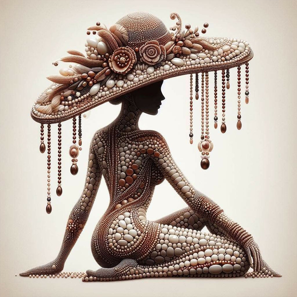 Diamond Painting - Full Round - Elegant lady (40*40CM)