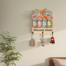 Load image into Gallery viewer, Wooden Vase Diamond Art Hanging Hook Rail Diamond Painting Art Craft Wall Hooks
