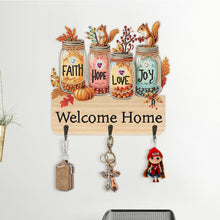 Load image into Gallery viewer, Wooden Vase Diamond Art Hanging Hook Rail Diamond Painting Art Craft Wall Hooks
