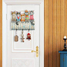 Load image into Gallery viewer, Wooden Cat Diamond Art Hanging Hook Rail Diamond Painting Art Craft Wall Hooks
