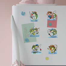 Load image into Gallery viewer, 6Pcs Acrylic Special Shape Bud Goblin Fridge Stickers Diamond Art Magnets Decals
