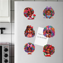 Load image into Gallery viewer, 6Pcs Acrylic Special Shape Bud Goblin Fridge Stickers Diamond Art Magnets Decals
