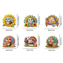 Load image into Gallery viewer, 6Pcs Acrylic Special Shape Bud Goblin Fridge Stickers Diamond Art Magnets Decals
