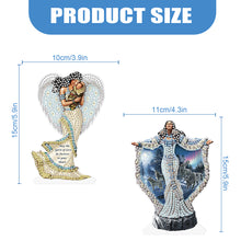 Load image into Gallery viewer, 2Pcs PET Special Shaped People Animal Diamond Painting Desktop Ornament for Home
